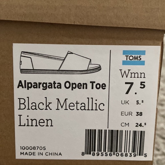 Tom’s Open Toe Shoes - Picture 3 of 3